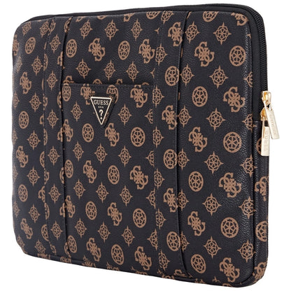 Guess Sleeve Peony Pocket Triangle 14" Laptop Bag - Black_1