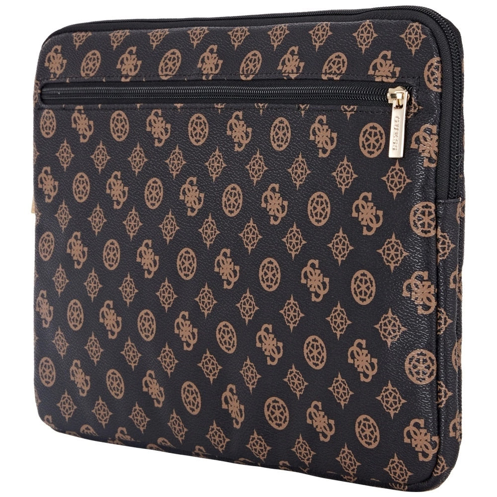 Guess Sleeve Peony Pocket Triangle 14" Laptop Bag - Black_3