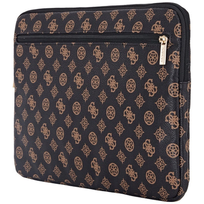 Guess Sleeve Peony Pocket Triangle 14" Laptop Bag - Black_3