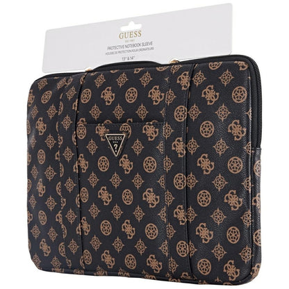 Guess Sleeve Peony Pocket Triangle 14" Laptop Bag - Black_4