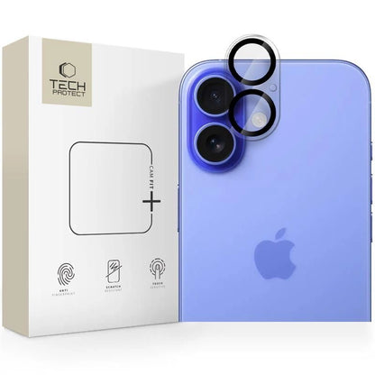 Tech-Protect Cam Fit+ Camera Cover for iPhone 16 / 16 Plus - Transparent_0