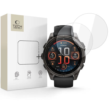 Tech-Protect Glass Fit+ 2-pack tempered glass for Garmin Fenix 8 47mm - clear_0