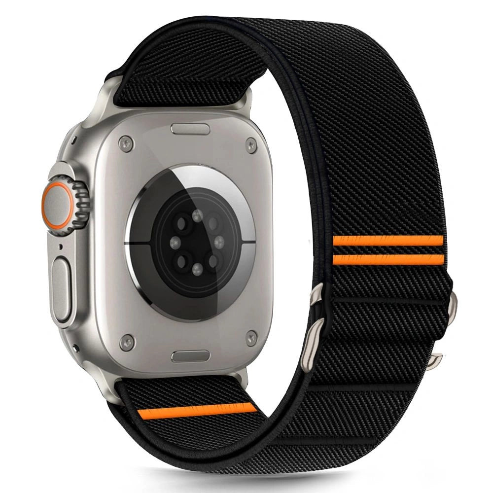Tech-Protect Nylon Slip Strap for Apple Watch 44 / 45 / 46 / 49 mm - Black_0