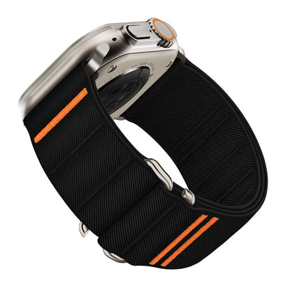 Tech-Protect Nylon Slip Strap for Apple Watch 44 / 45 / 46 / 49 mm - Black_1