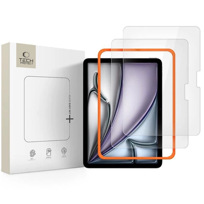 Tech-Protect Easy Set+ 2-pack tempered glass for iPad Air 11" 2024 / 2025 - transparent_0