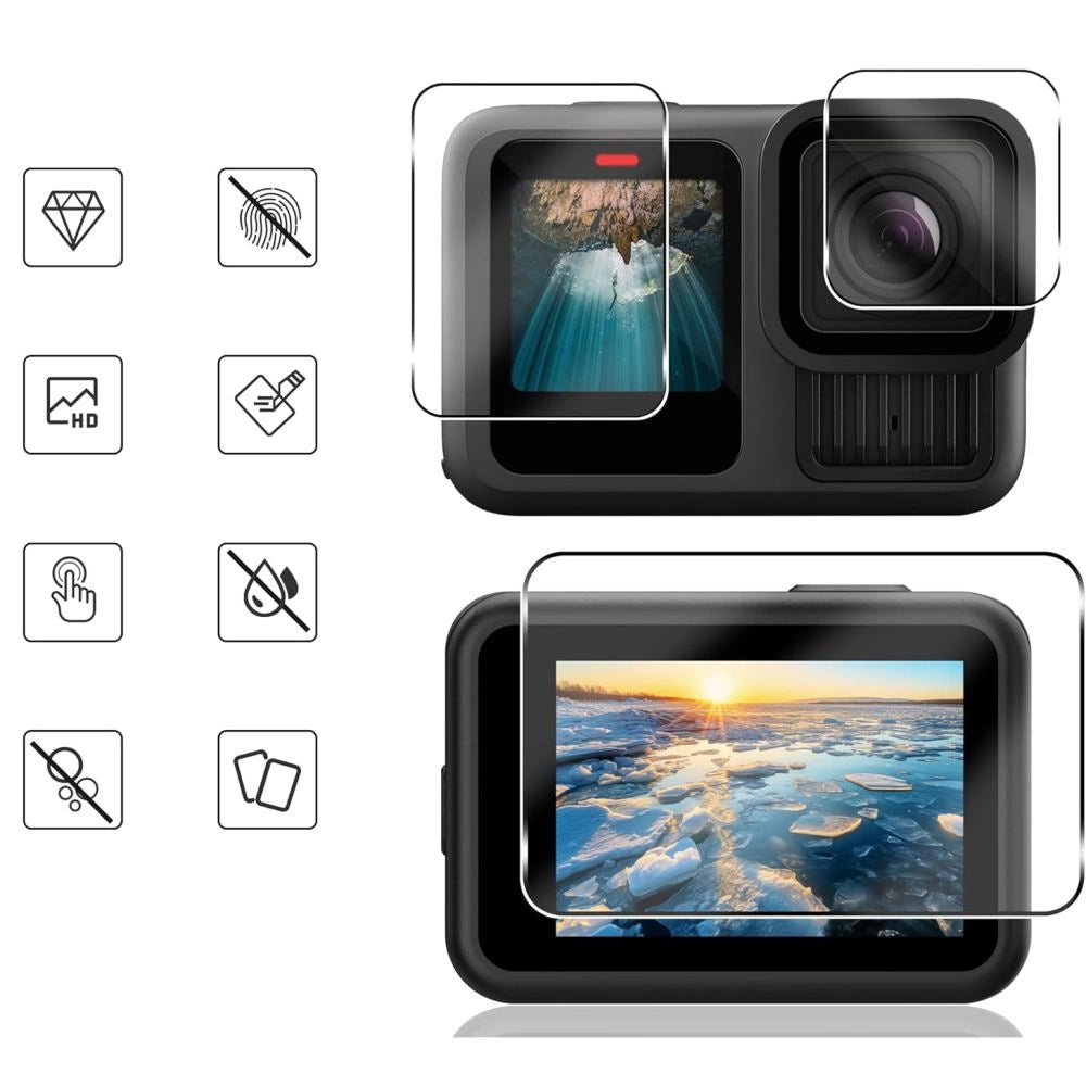 Tech-Protect Glass Fit+ 2-pack tempered glass for GoPro Hero 13 - transparent_1