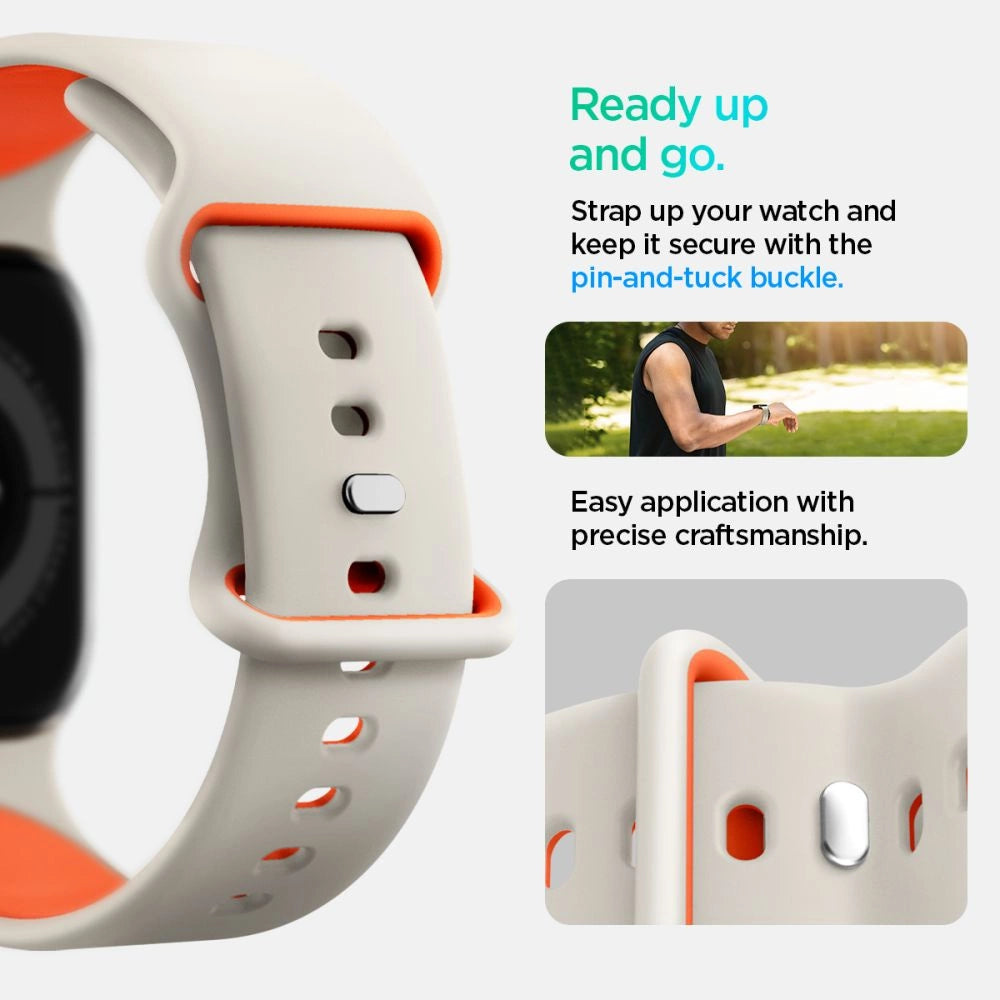 Spigen Nano Pop Strap for Apple Watch 40/41/42 mm - Beige_9