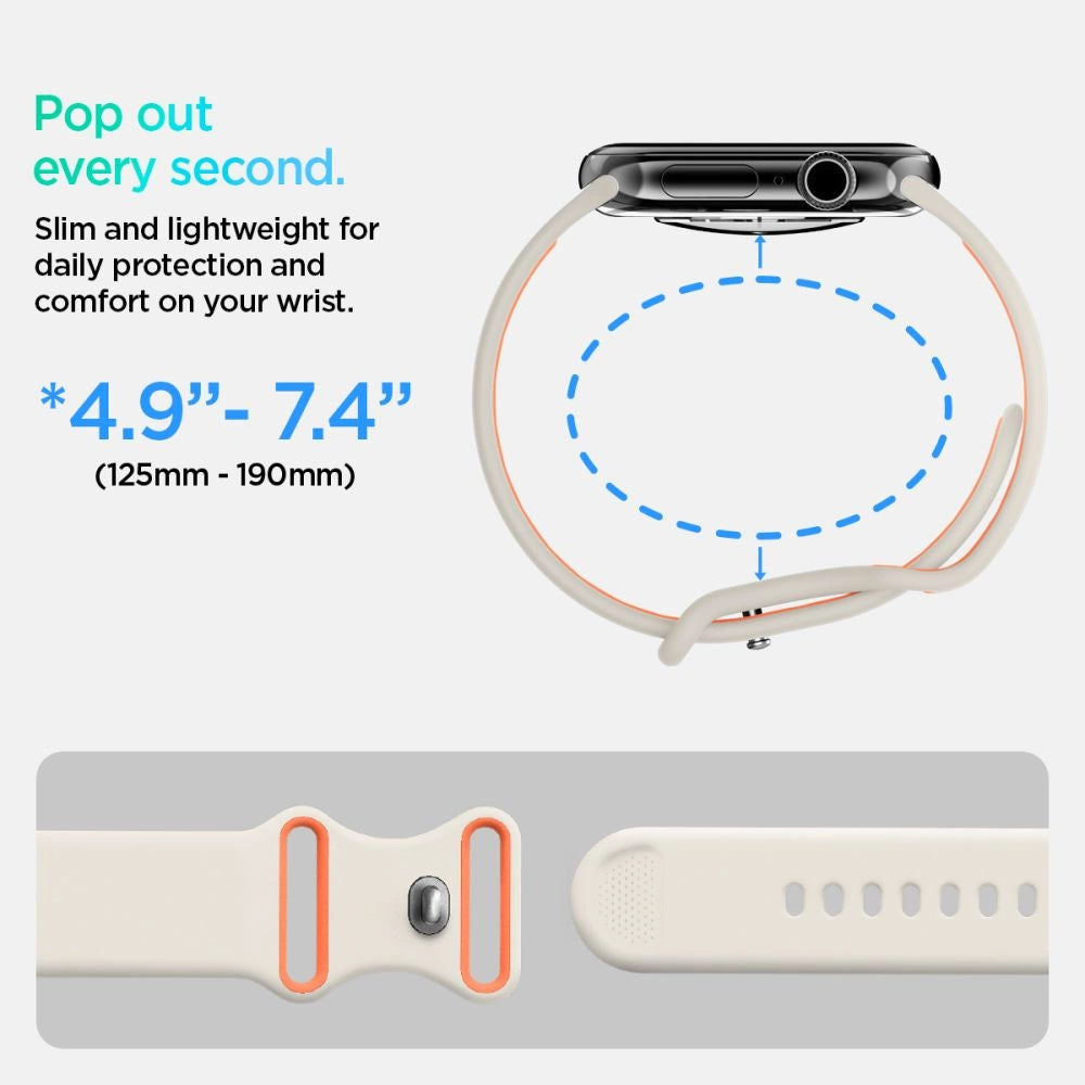 Spigen Nano Pop Strap for Apple Watch 40/41/42 mm - Beige_8