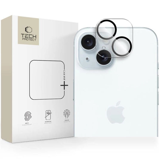Tech-Protect Cam Fit+ Camera Cover for iPhone 14 / 14 Plus / 15 / 15 Plus - Clear_0