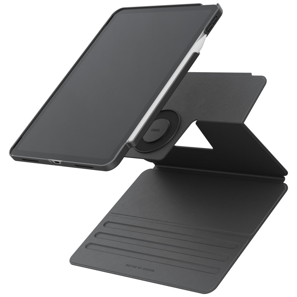 Uniq Rovus Snapmount Magnetic 360 Rotating Detachable case for iPad Air 11" 2024 / 2025 / iPad Air 10.9" 2020 / 2022 - gray_4