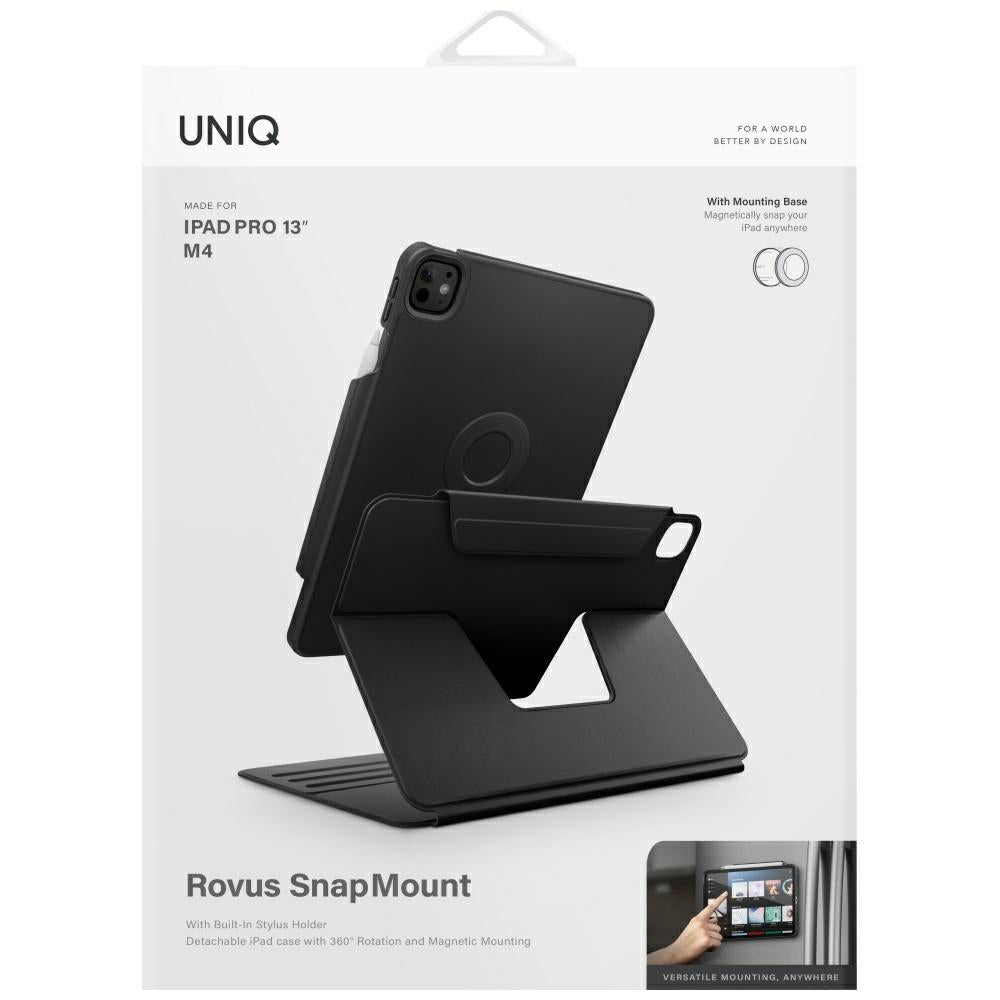Uniq Rovus Snapmount Magnetic 360 Rotating Detachable case for iPad Pro 13" 2024 (7th generation) - black_9