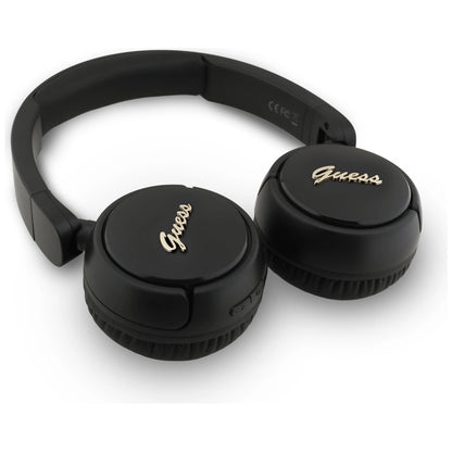 Guess Metal Logo Script Over-Ear Headphones - Black_2