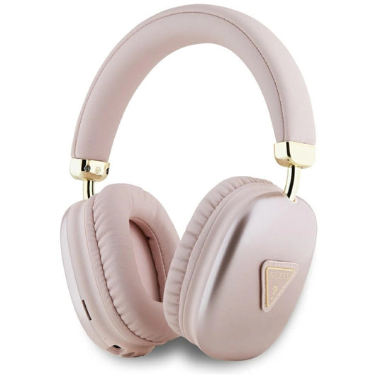Guess Metallic Triangle Logo Over-Ear Headphones - Pink_0