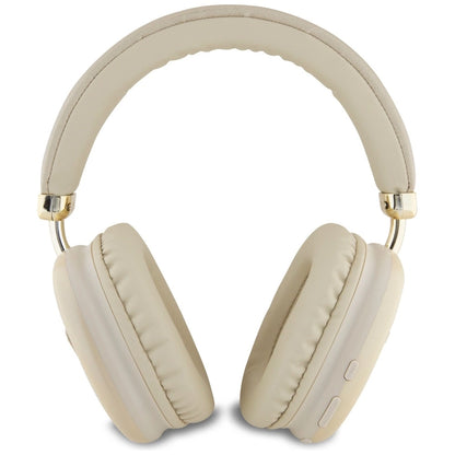 Guess Bluetooth 5.3 Metallic Triangle Logo Gold Over-Ear Headphones_2