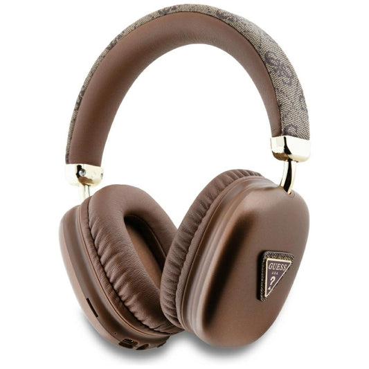 Guess Triangle Logo Over-Ear Headphones - Brown_0