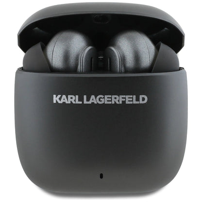 Karl Lagerfeld Metal Printed Logo ANC/ENC Headphones - Black_1