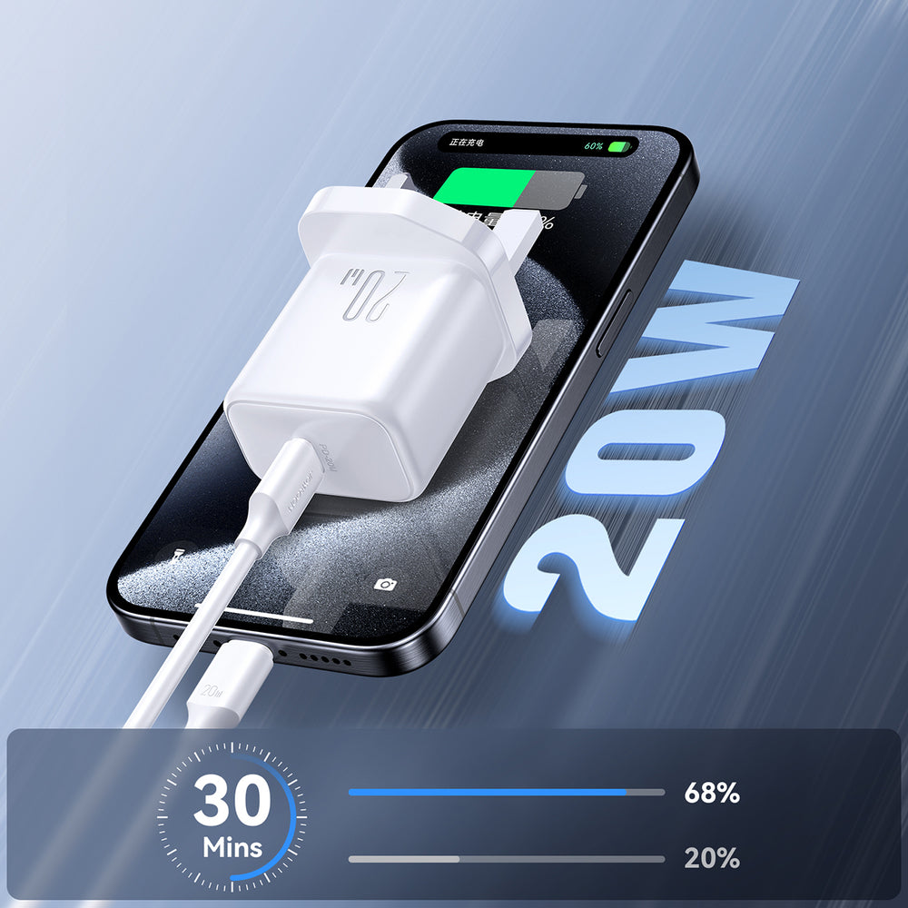 Joyroom JR-TCF20 PD 20W Wall Charger (UK Plug) - White_1