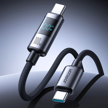 Joyroom S-A16 Pro Prism Series 100W USB-C Cable - USB-C with Digital Display 1.2m - Black_3