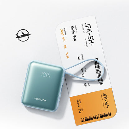 Joyroom JR-PBF27 22.5W 10000mAh Powerbank with Two Built-in Cables - Blue_9