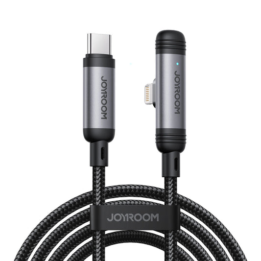 Joyroom S-A56 EnjoyX Series 90° USB-C - Lightning cable 30W 1.2m - black_0