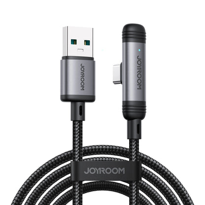 Joyroom S-A56 EnjoyX Series 90° USB-A - USB-C 3A cable 1.2m - black_0