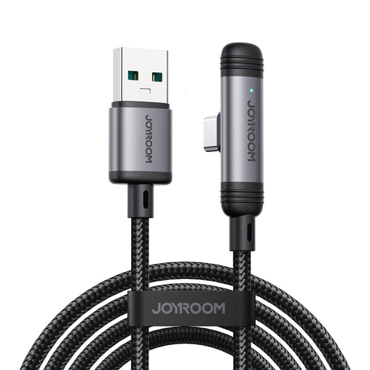 Joyroom S-A56 EnjoyX Series 90° USB-A - USB-C 3A cable 1.2m - black_0