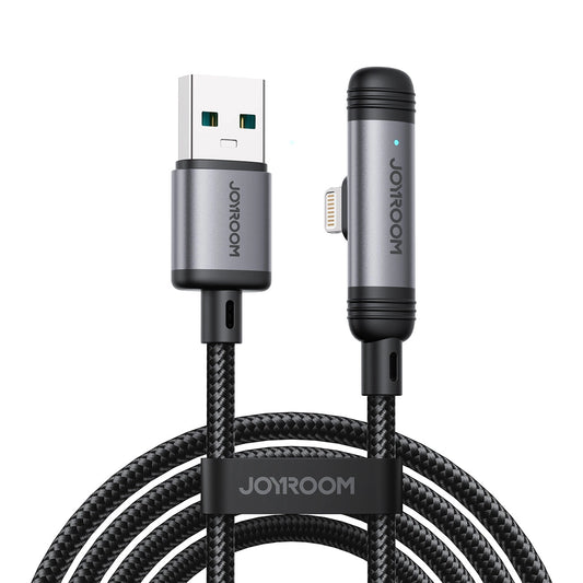 Joyroom S-A56 EnjoyX Series 90° USB-A - Lightning 3A cable 1.2m - black_0
