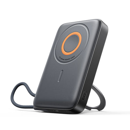 Joyroom JR-PBM02 Powerbank 22.5W 10000mAh 3in1 Magnetic Inductive Compatible with MagSafe with Built-in Cable - Black_0