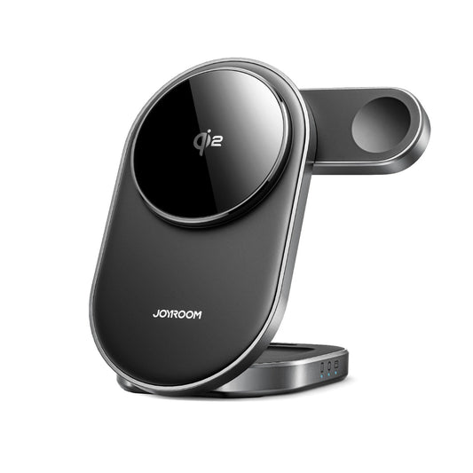 Joyroom JR-W17 Qi 3-in-1 Wireless Inductive Charger - Black_0
