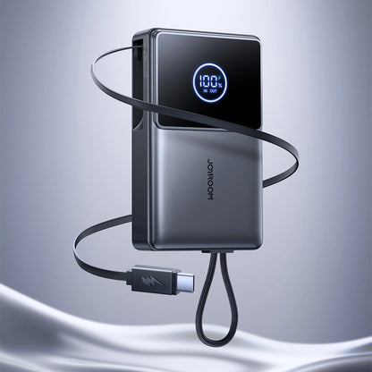 Joyroom JR-PR1 10000mAh 22.5W Powerbank with Built-in Retractable USB-C Cable - Black_1