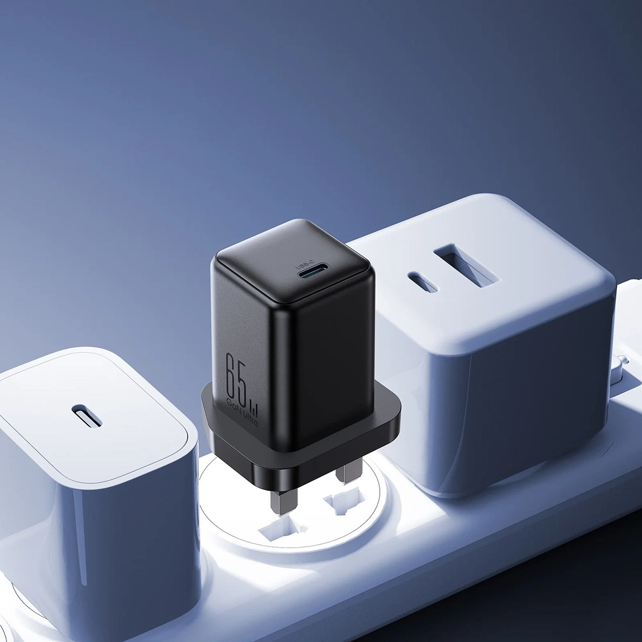 Joyroom JR-TCG18 65W Wall Charger 1 x USB-C (UK Plug) - Black_2