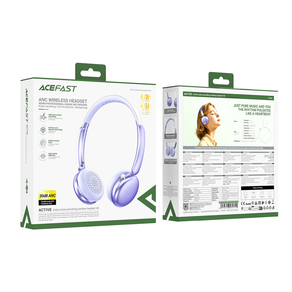 Handsfree Bluetooth Acefast H8, Purple_3