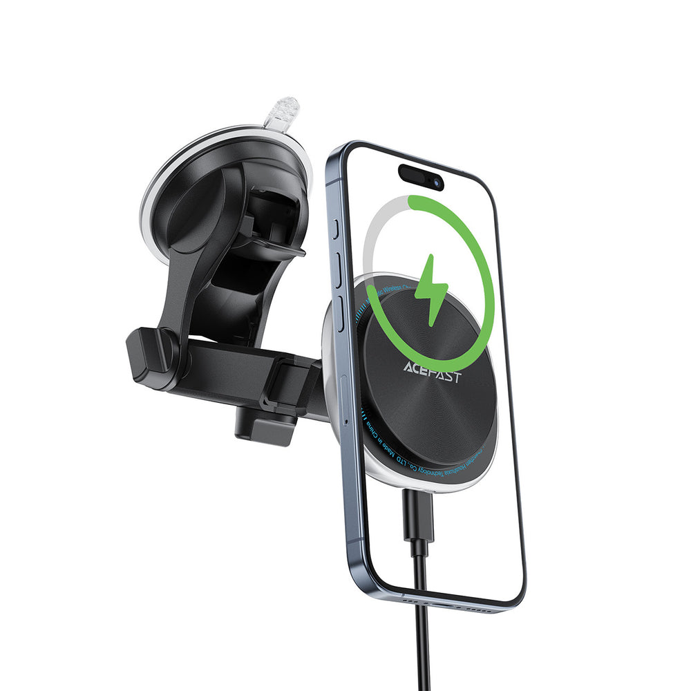 Wireless Car Charger Acefast D42, 15W, 1.67A, Silver_2