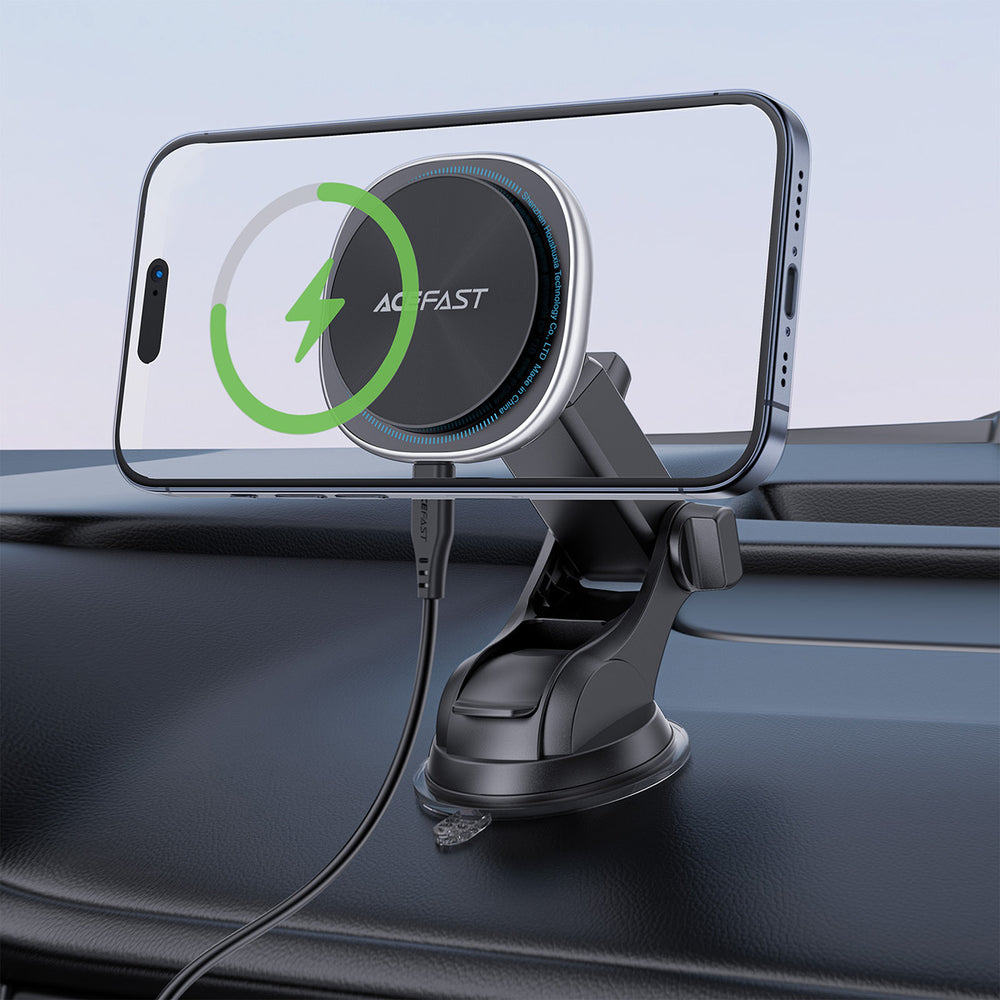 Wireless Car Charger Acefast D42, 15W, 1.67A, Silver_5