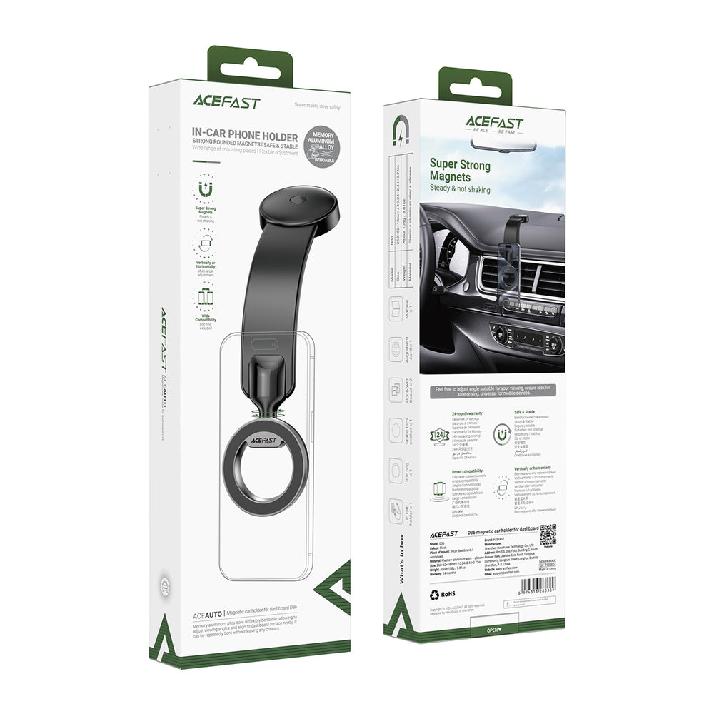 Magnetic Car Holder Acefast D36, Universal, Black_4