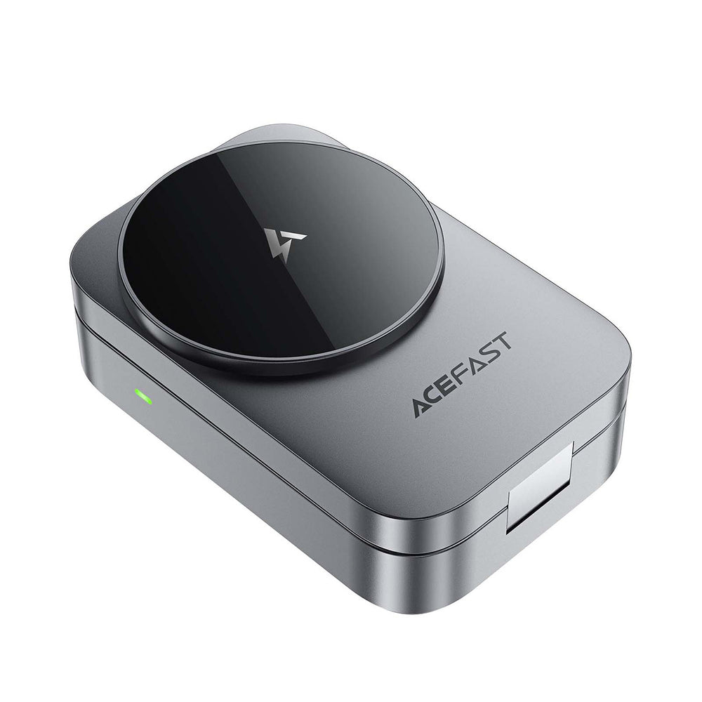 Acefast E22 3-in-1 Wireless Inductive Charging Station, MagSafe Compatible - Gray_2