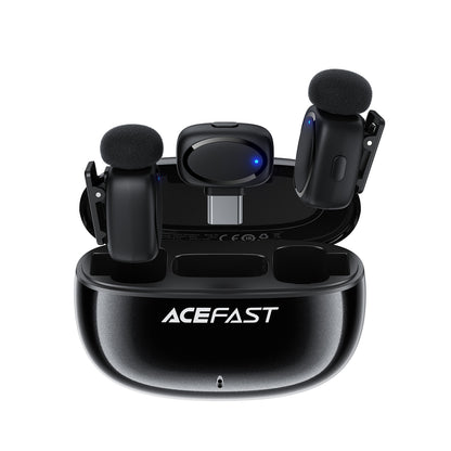 Wireless Microphone Acefast R2, USB-C, 2-Pack, Black _2