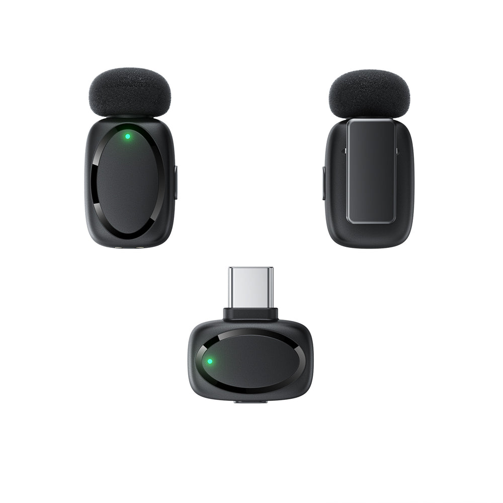 Wireless Microphone Acefast R2, USB-C, 2-Pack, Black _3