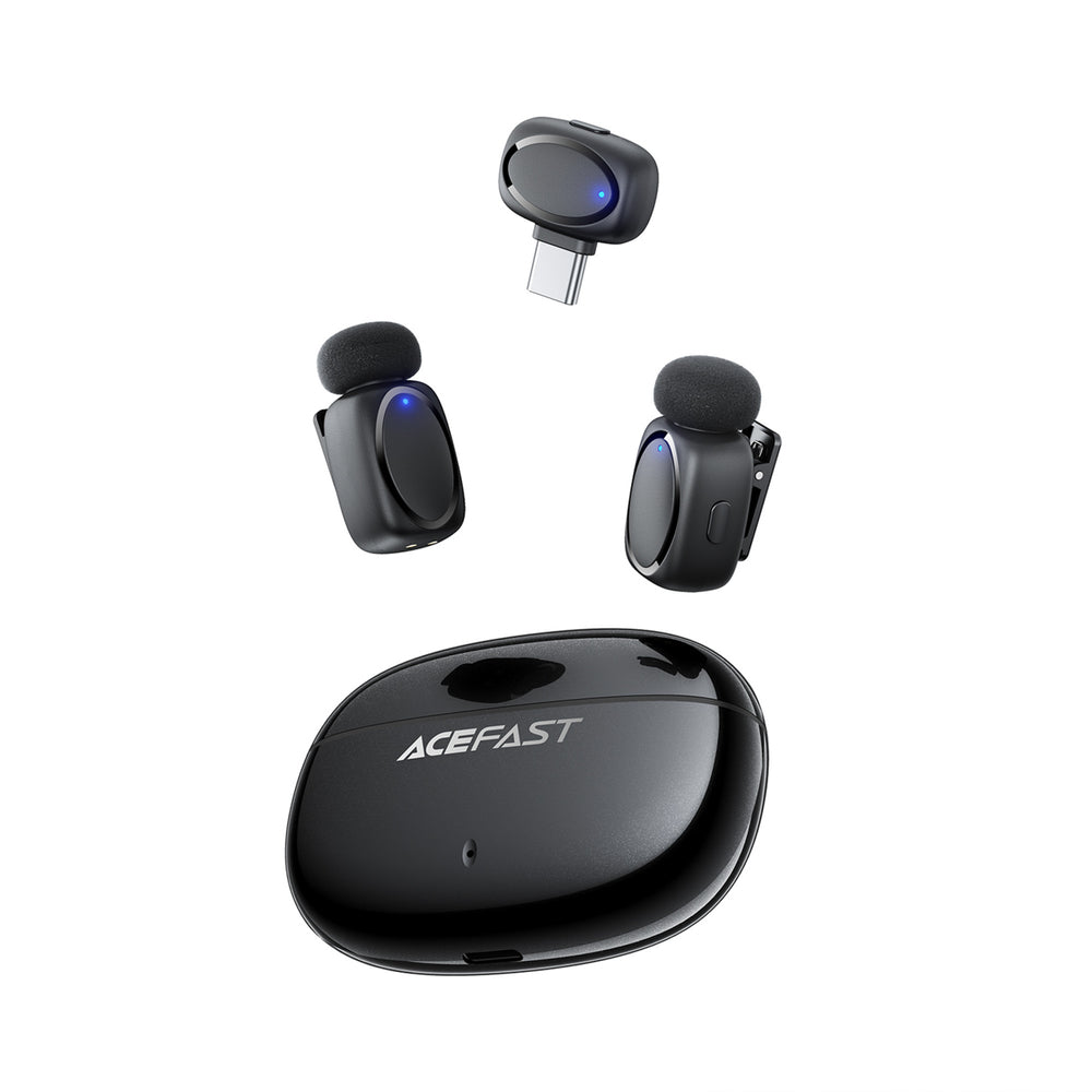 Wireless Microphone Acefast R2, USB-C, 2-Pack, Black _4