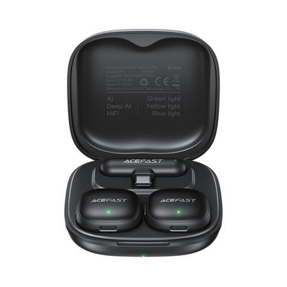 Wireless Microphone Acefast R1, USB-C, 2-Pack, Black _0