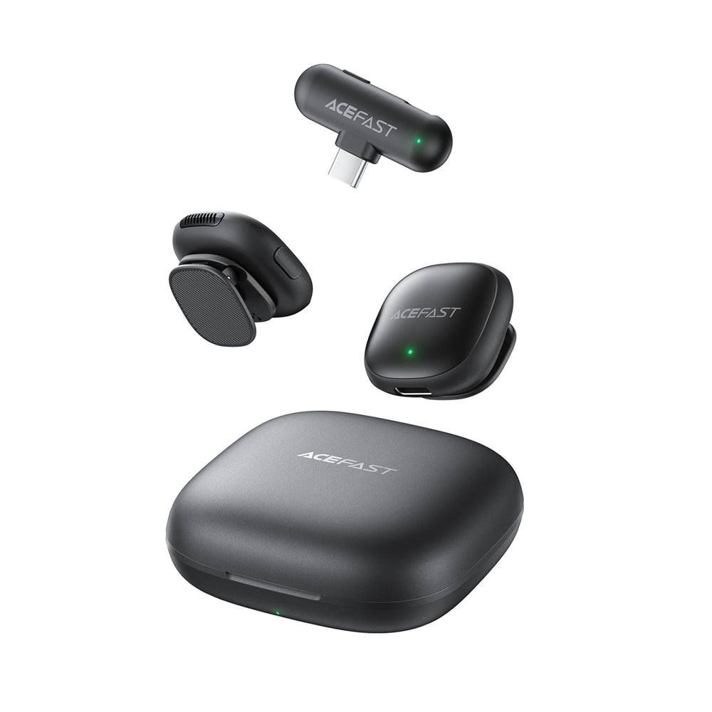 Wireless Microphone Acefast R1, USB-C, 2-Pack, Black _2