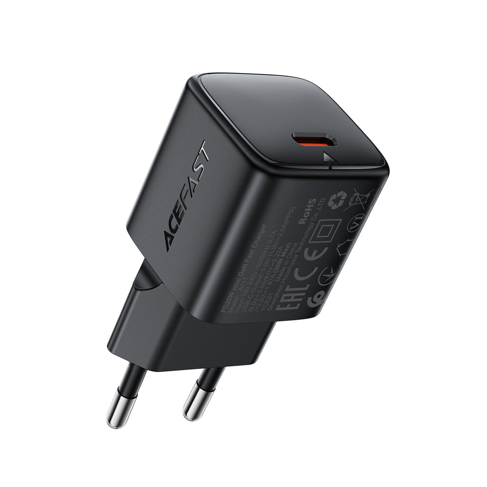 Acefast A117 GaN PD 20W USB-C Wall Charger - Black_0