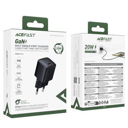 Acefast A117 GaN PD 20W USB-C Wall Charger - Black_10