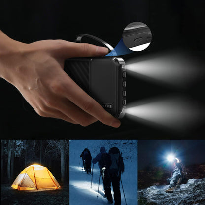 Dudao K11 10000mAh Powerbank with Built-in Cables - Black_2