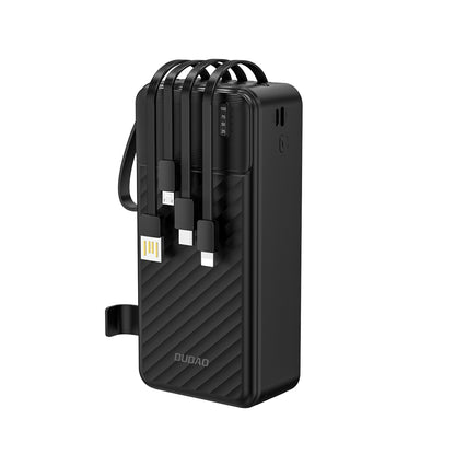 Dudao K11 Max 30000mAh Powerbank with Built-in Cables - Black_0