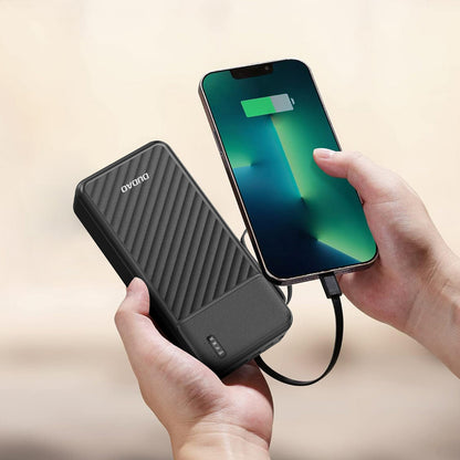 Dudao K11 Max 30000mAh Powerbank with Built-in Cables - Black_1