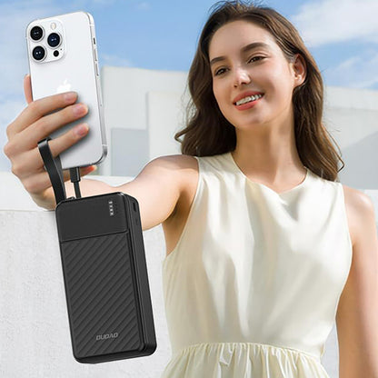 Dudao K11 Max 30000mAh Powerbank with Built-in Cables - Black_5