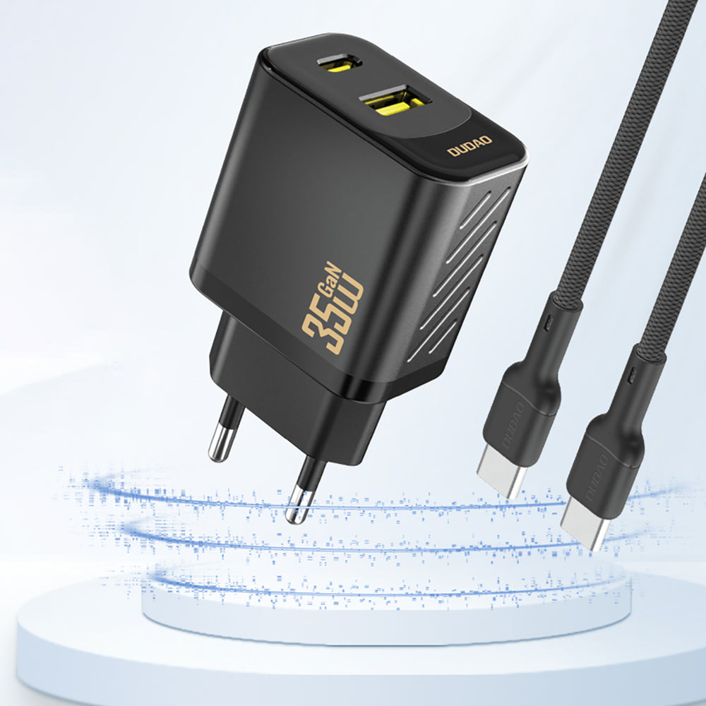Dudao A27 MaxC 35W Wall Charger + USB-C Cable - Black_3
