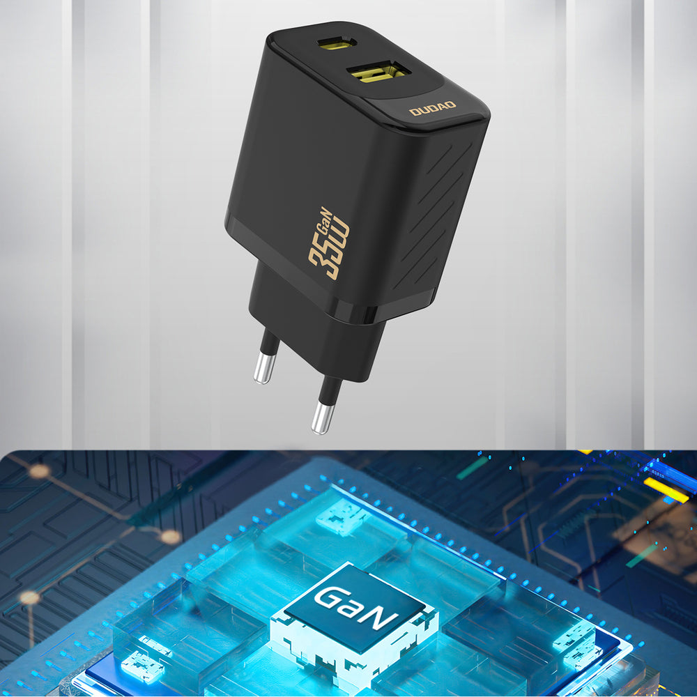 Dudao A27 MaxC 35W Wall Charger + USB-C Cable - Black_5