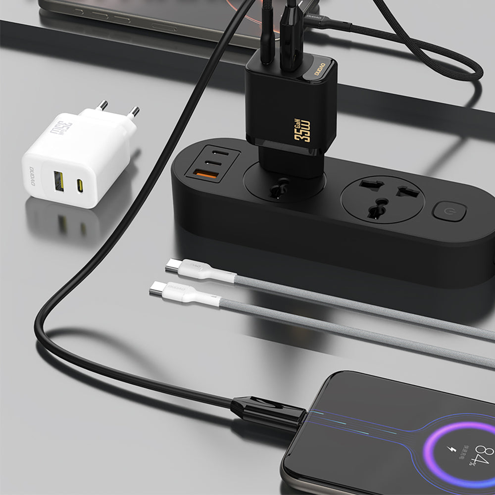 Dudao A27 MaxC 35W Wall Charger + USB-C Cable - White_4